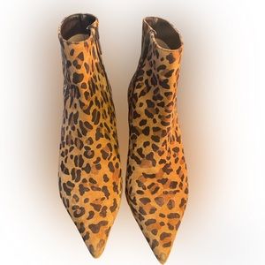 Christian Louboutin So Kate Leopard Print Booties 39